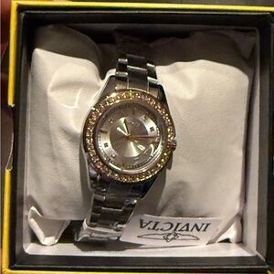 Invicta Women's Silver Watch with Gold Accents